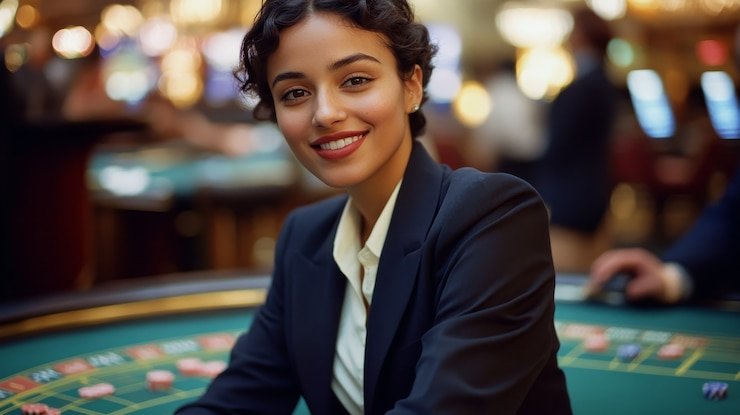 Permainan baccarat dengan dealer live yang profesional dan ramah